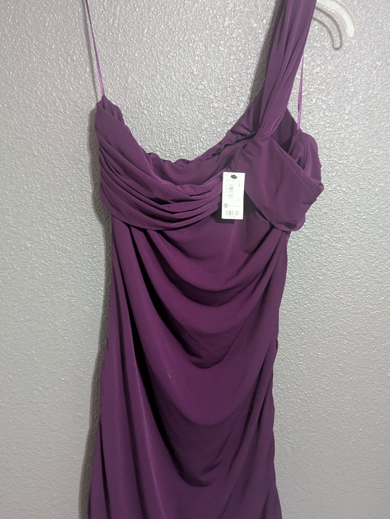 The Limited Dresses & Skirts - The Limited One-Shoulder Draped Dress in Purple